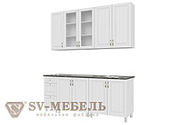 Кухонный гарнитур SV-мебель Прованс (1,8 м) 912 Белый текстурный/Корпус белый