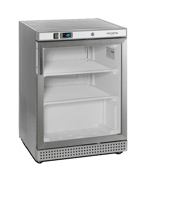 Шкаф морозильный со стеклом TEFCOLD UF200SG нержавеющий - фото 1 - id-p125670261