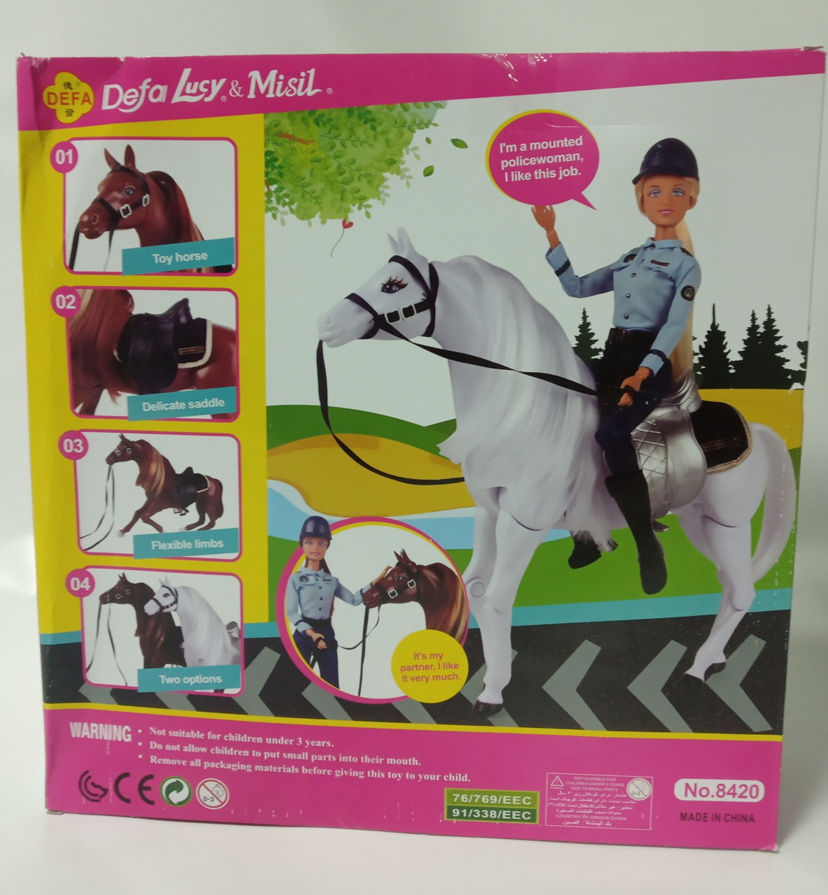 Кукла Defa Lucy Mounted Police с лошадью 8420 - фото 5 - id-p125678547
