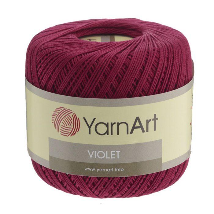 Пряжа Ярнарт Виолет (YarnArt Violet) цвет 75 брусника - фото 1 - id-p125729263