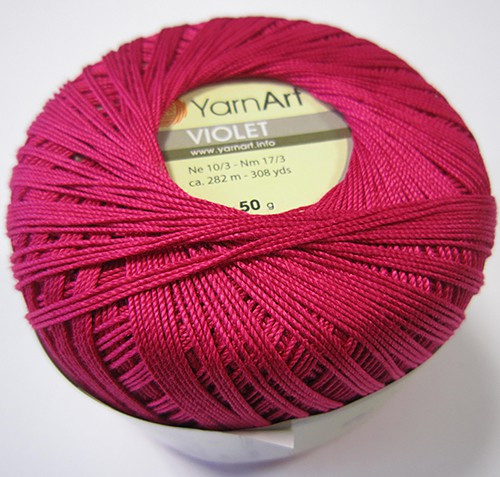 Пряжа Ярнарт Виолет (YarnArt Violet) цвет 6358 малина - фото 1 - id-p125729617