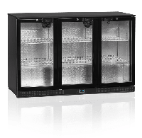 Шкаф холодильный со стеклом TEFCOLD DB300H-3 барный черный
