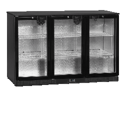 Шкаф холодильный со стеклом TEFCOLD DB300H-3 барный черный