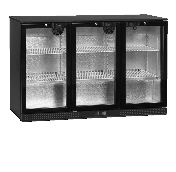 Шкаф холодильный со стеклом TEFCOLD DB300H-3 барный черный - фото 1 - id-p125730961