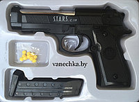 Пистолет металлический затвор С.19  пневматический на пульках, фото 1