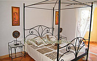 Кровать кованая двуспальная с балдахином "Верона"