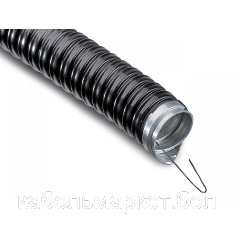 Металлорукав РЗ-Ц 15 ПВХ (с протяжкой) (бухта 50 м)