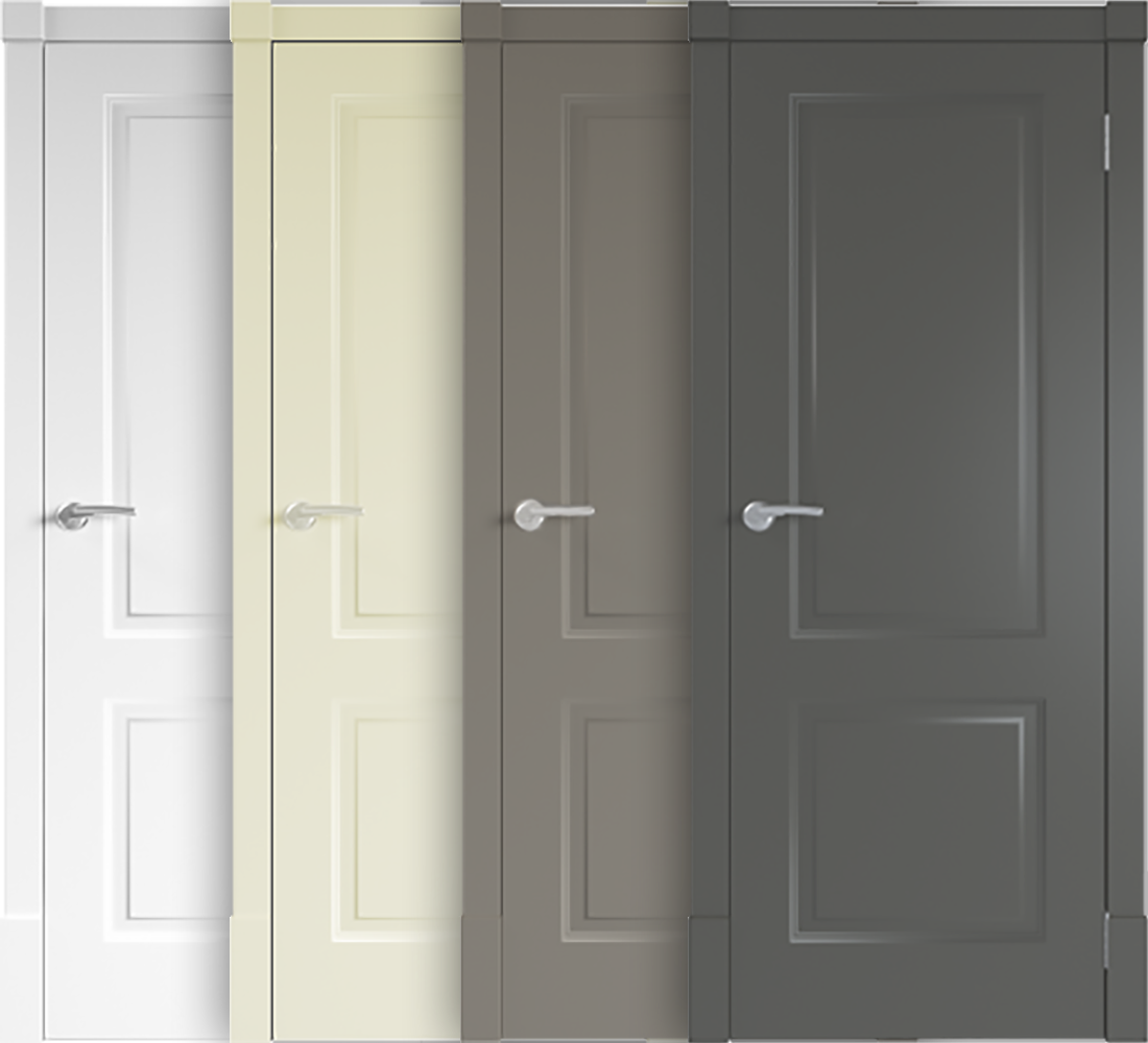 Межкомнатная дверь "ФИНСКАЯ" ПГ (Цвет - Белый; Ваниль; Капучино; Графит)