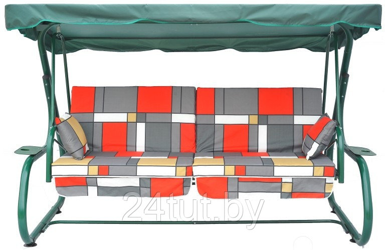 Тент (крыша) для садовых качелей Титан 2540х1470 зеленая, БЕСПЛАТНАЯ ДОСТАВКА ПО РБ!!! - фото 2 - id-p125772756