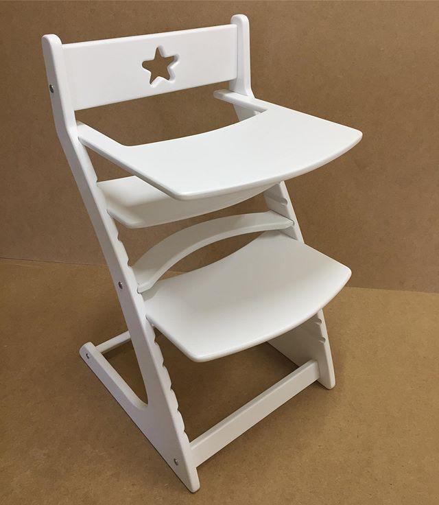 Детский растущий регулируемый стул со столиком Ростик/Rostik (белый) - фото 1 - id-p122661933