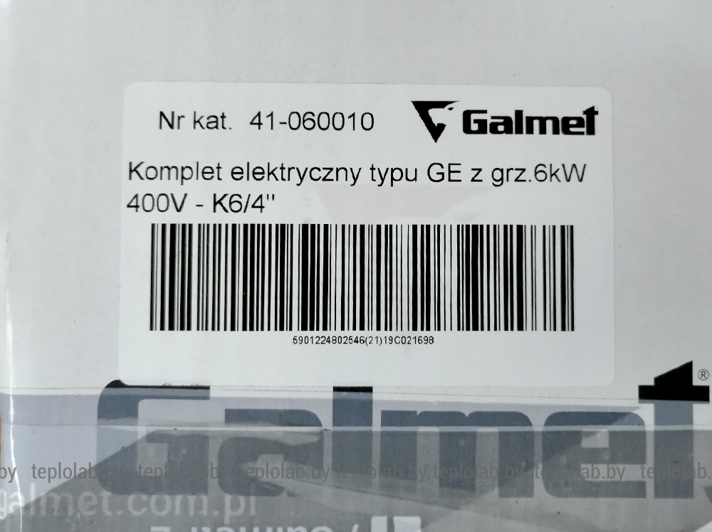 Электрический ТЭН Galmet 6 кВт, 400 В - фото 10 - id-p120285716