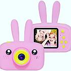 Детский цифровой фотоаппарат с ушками Childrens fun Camera (игры в настройках), фото 3
