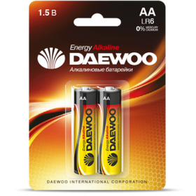 Батарейка DAEWOO LR6 BL-2 ENERGY Alkaline 20/480