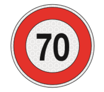 Наклейка для автомобиля «70»