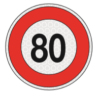 Наклейка для автомобиля «80»