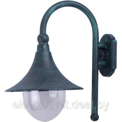 Настенный уличный фонарь светильник Arte Lamp A1082AL-1BG Malaga - фото 1 - id-p125800145