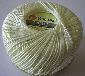 Пряжа Ярнарт Виолет (YarnArt Violet) цвет 326 молочный