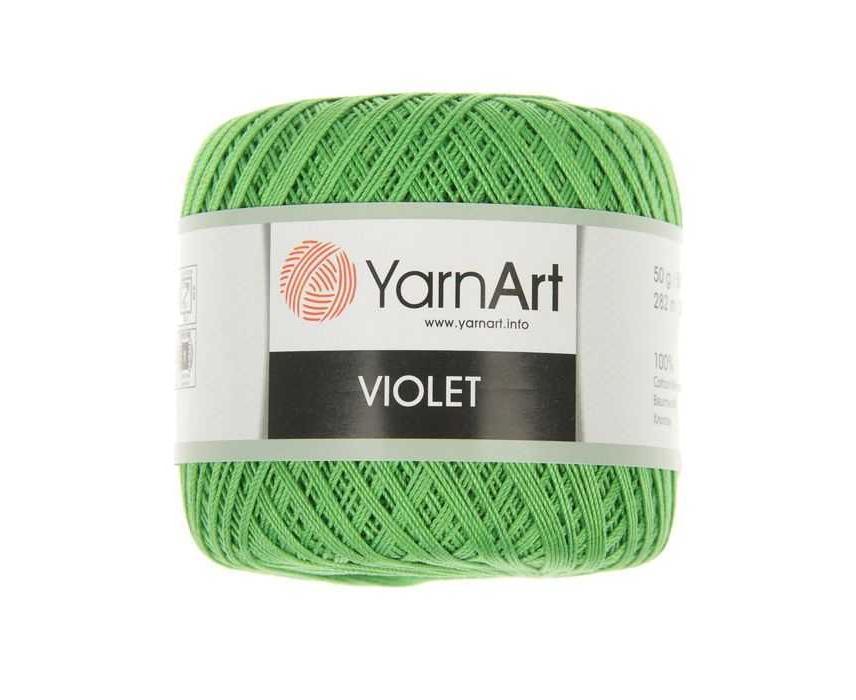 Пряжа Ярнарт Виолет (YarnArt Violet) цвет 6332 весенняя трава - фото 1 - id-p125803660