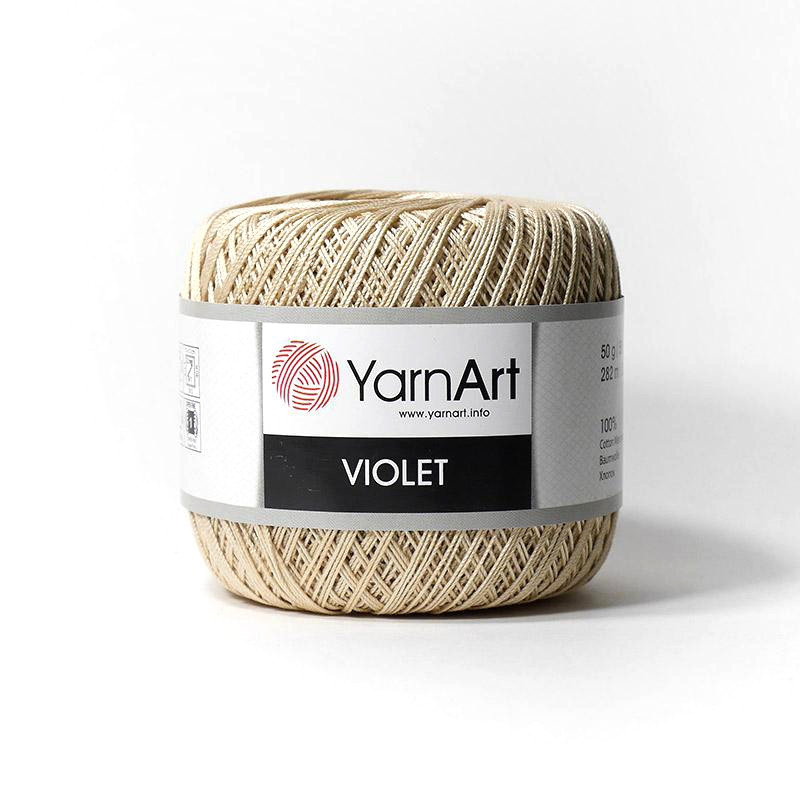 Пряжа Ярнарт Виолет (YarnArt Violet) цвет 4660 бежевый - фото 1 - id-p125803923