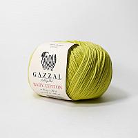 Пряжа Gazzal Baby Cotton цвет 3457 фисташка