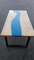 Стол деревянный Голубая река 1400х700х720