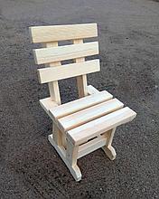 Деревянный стул со спинкой  "Грудва" для дачи, бани, беседки