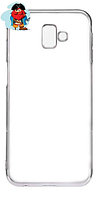 Чехол для Samsung Galaxy J6 Plus силиконовый, цвет: прозрачный