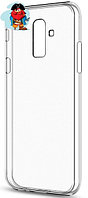 Чехол для Samsung Galaxy J8 2018 силиконовый, цвет: прозрачный