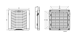 Решетка вентиляционная выпускная с фильтром KIPVENT-200.01.300, фото 2
