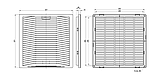 Решетка вентиляционная выпускная с фильтром KIPVENT-500.01.300, фото 2