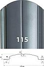 Штакетник металлический Рокс 114 мм, глянец. Фарго, фото 2