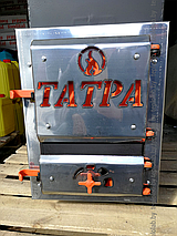 Татра 10 печь банная стальная с баком 50л, фото 2