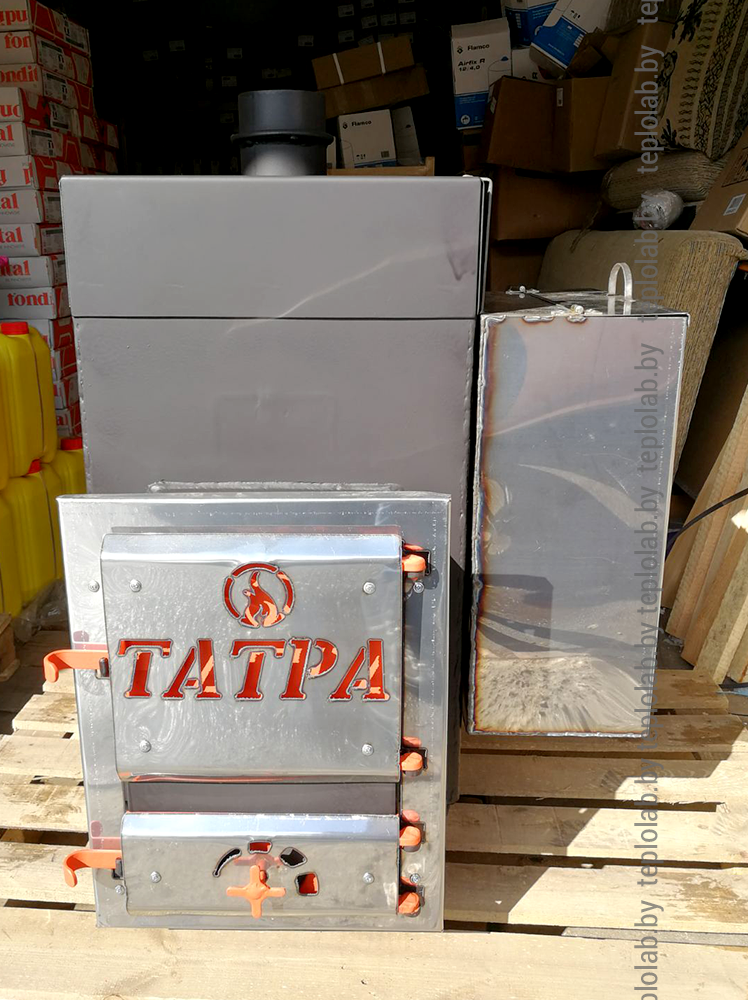 Татра 10 печь банная стальная с баком 50л - фото 6 - id-p101749828