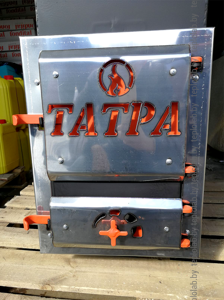 Татра 14 печь банная стальная с баком 70 л - фото 5 - id-p101802237