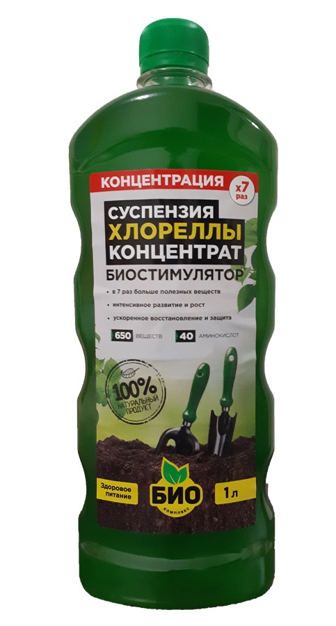 Суспензия Хлореллы Концентрат 1л