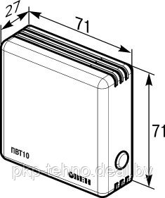 Датчик (преобразователь) влажности и температуры воздуха ПВТ10-Н2.3.И - фото 4 - id-p125905669