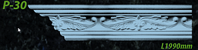 Плинтус потолочный KENOPOL P30 80*75 мм
