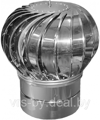 Турбодефлектор (ротационная вентиляционная турбина) Нержавеющая сталь д.300-315 с усилением - фото 1 - id-p125913824