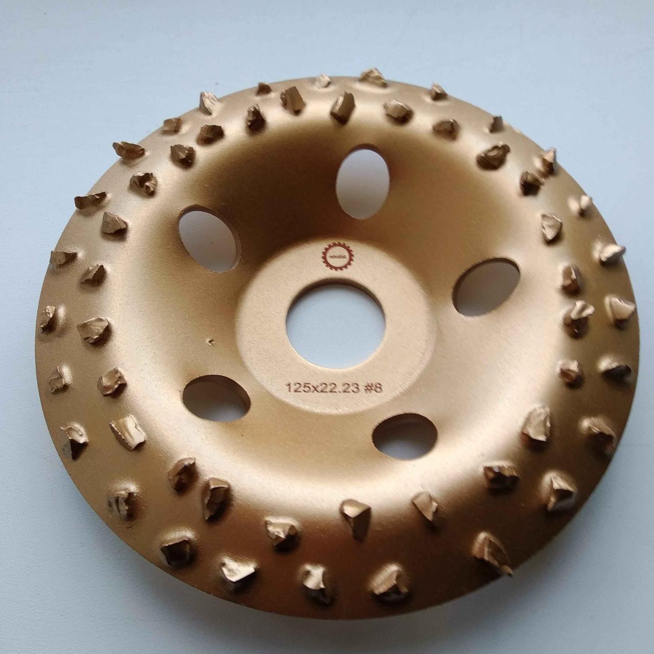 Выпуклый альфа диск зерно 8, диаметр 125 мм для шлифовки древесины - фото 2 - id-p125929597
