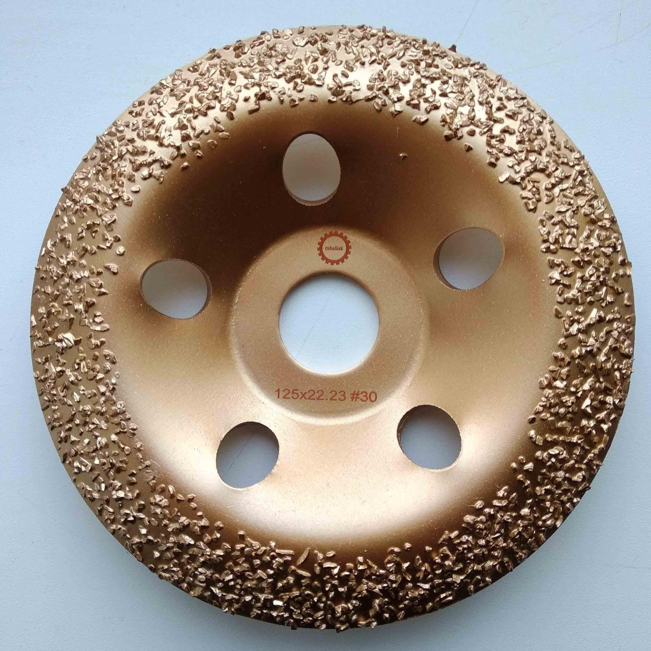 Выпуклый альфа диск зерно 30, диаметр 125 мм для шлифовки древесины - фото 1 - id-p125930805