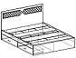 Кровать Николь 160 с ящиками ясень шимо (Эра), фото 6