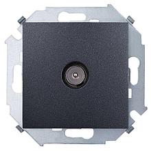1591475-038 Розетка TV одиночная цвета графит