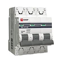 Автоматический выключатель ВА 47-63, 3Р 3А 
(C) 4,5кА ЭКФ