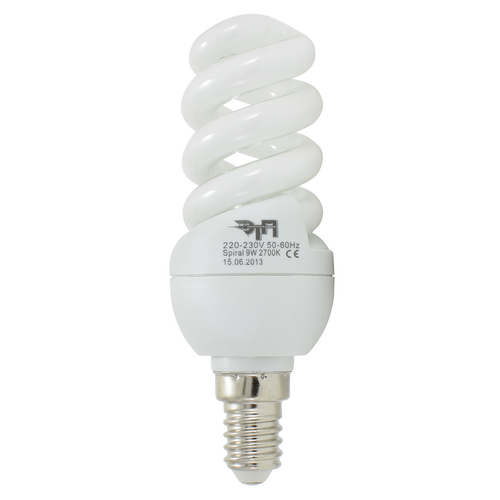 Лампа люминесцентная SP 9W 220V 2700K Е14 mini Full
ETP