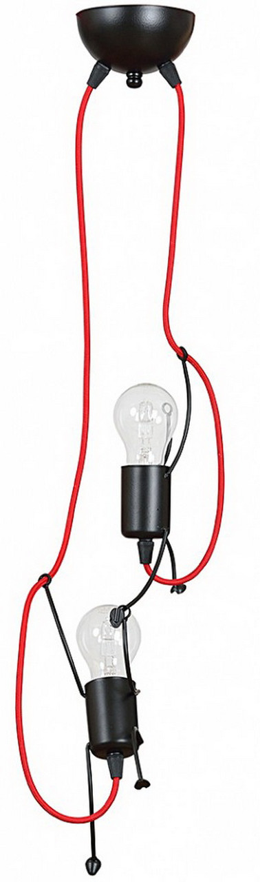 Светильник подвесной EMIBIG BOBI 2 BLACK 537/2 2X60W,
E27