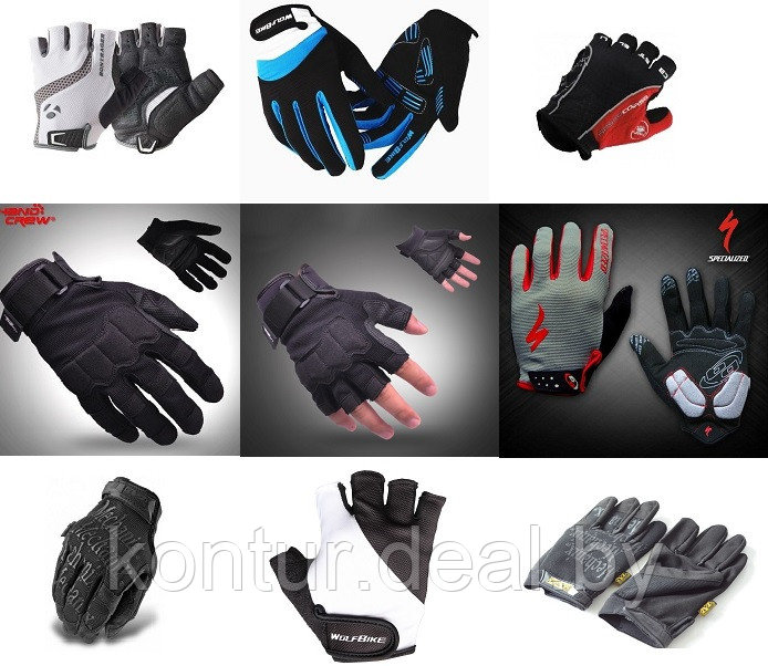 Велоперчатки, тактические перчатки, перчатки для рыбалки, перчатки для охоты, спортивные перчатки - фото 1 - id-p8329096