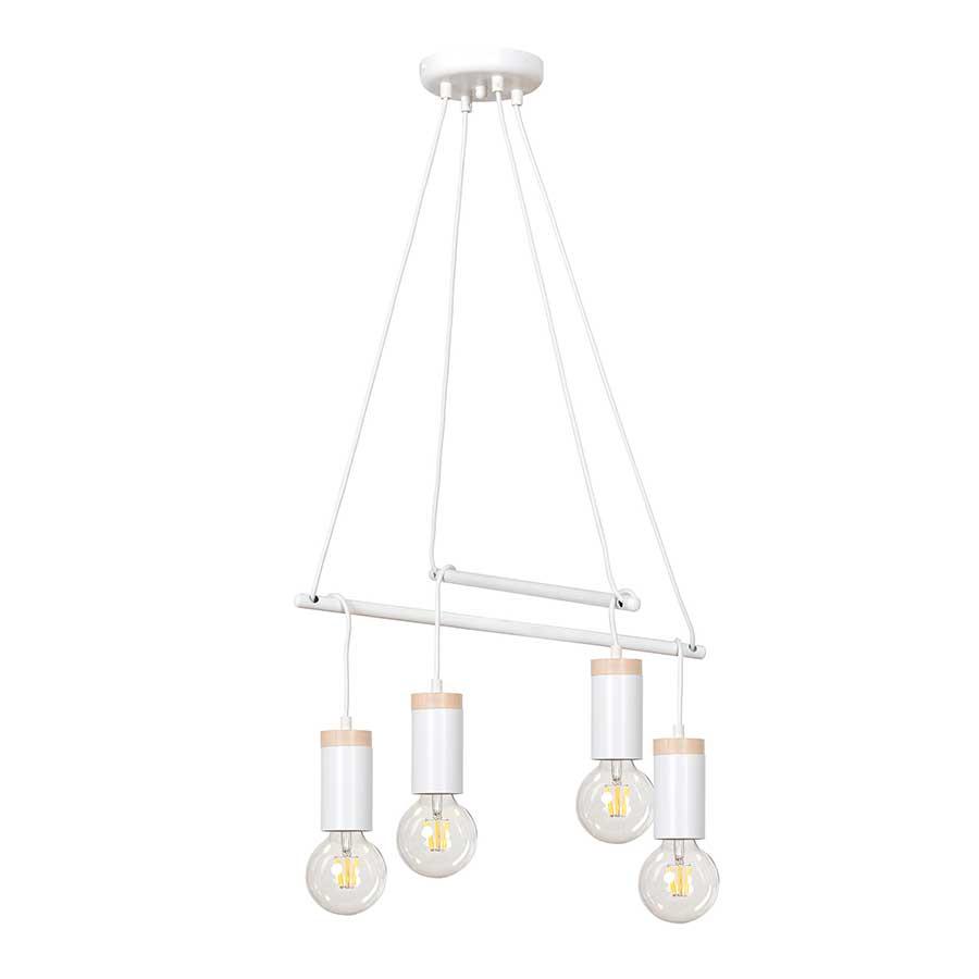 Светильник подвесной EMIBIG SKANDIA 4 WHITE 798/4 4X60W,
E27