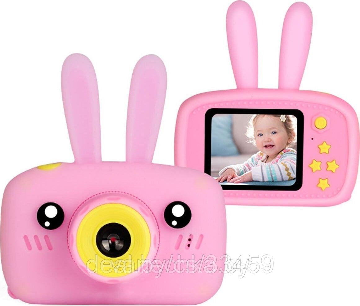 ДЕТСКИЙ ЦИФРОВОЙ ФОТОАППАРАТ SMART KIDS CAMERA  C УШКАМИ.