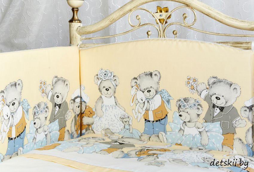 Комплект детского постельного белья Lappetti Мишкины игрушки 3 предмета - фото 2 - id-p126037842