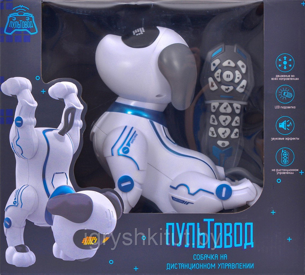 Робот-собака на РУ Smart Robot Dog, светозвуковые эффекты, арт.ZYA-A2875 - фото 2 - id-p126038173